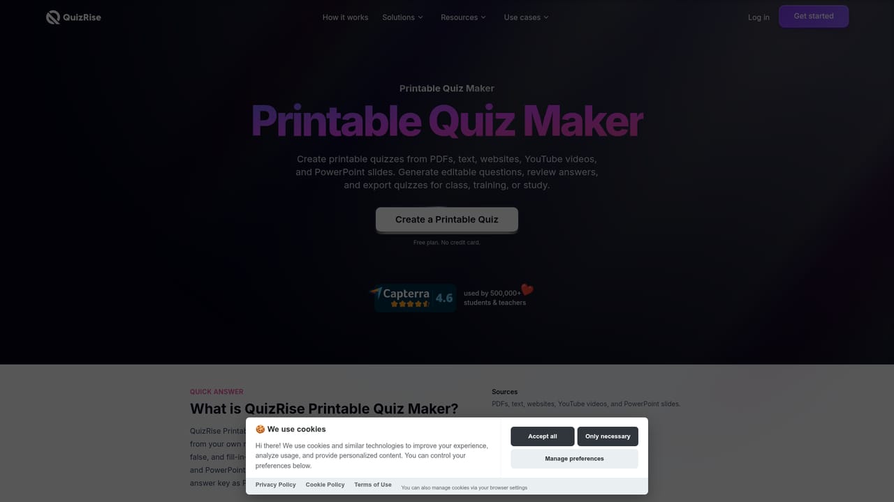 QuizRise — Export, share or embed