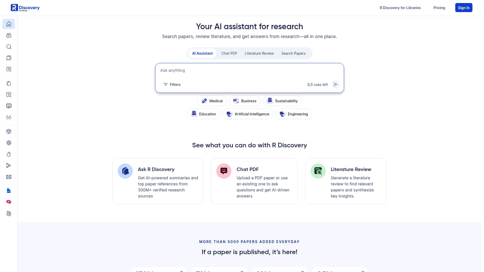 R Discovery — Set up your interest profile