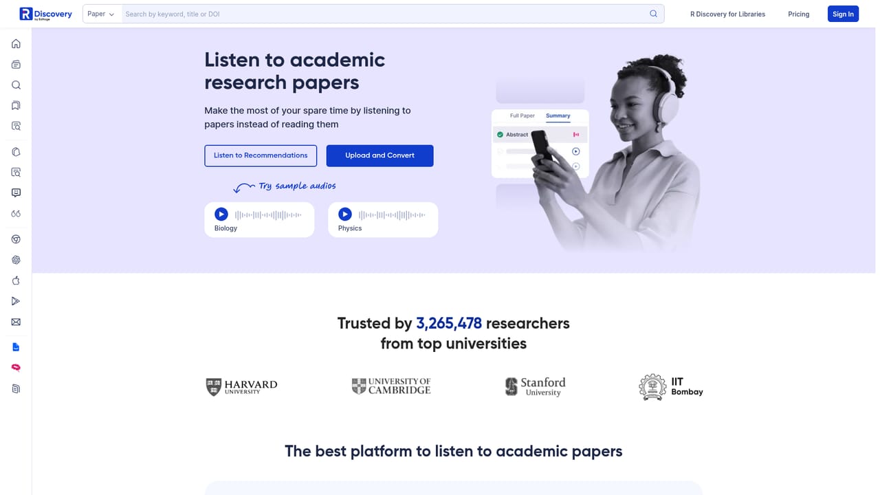 R Discovery — Listen or translate