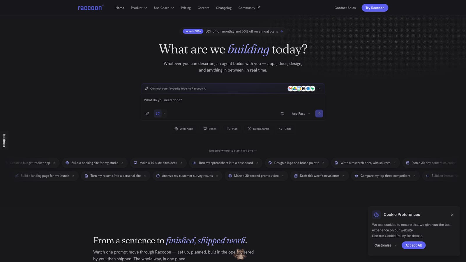 Raccoon AI — Describe the job
