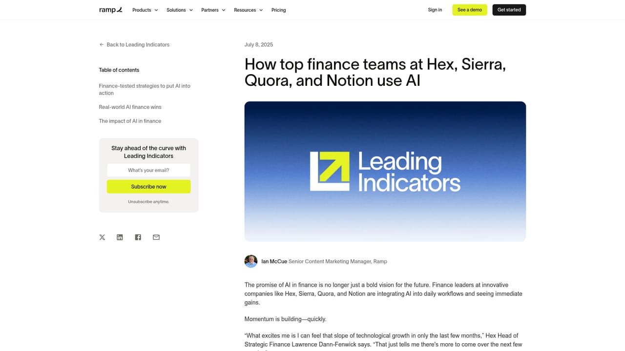Ramp — Learn how the agents are structured