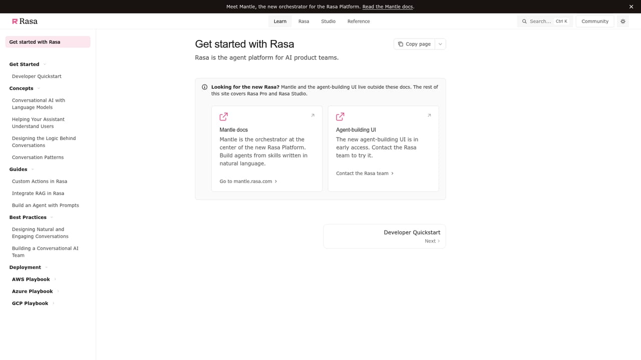 Rasa Multilingual AI — Work through the documentation