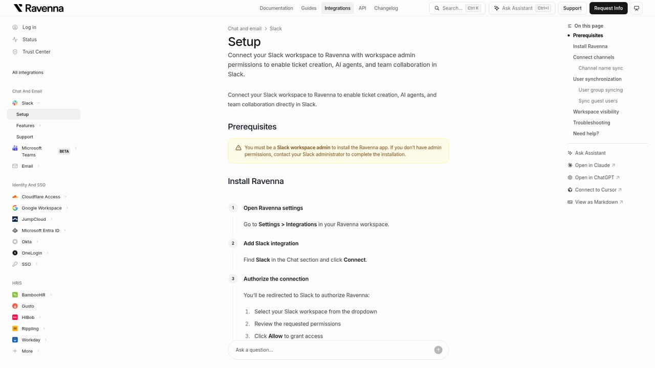 Ravenna — Add Ravenna to Slack