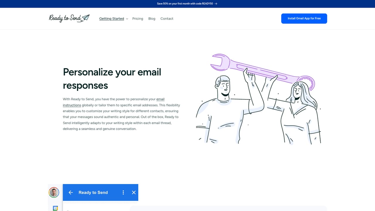 Ready to Send — Set your personalization preferences