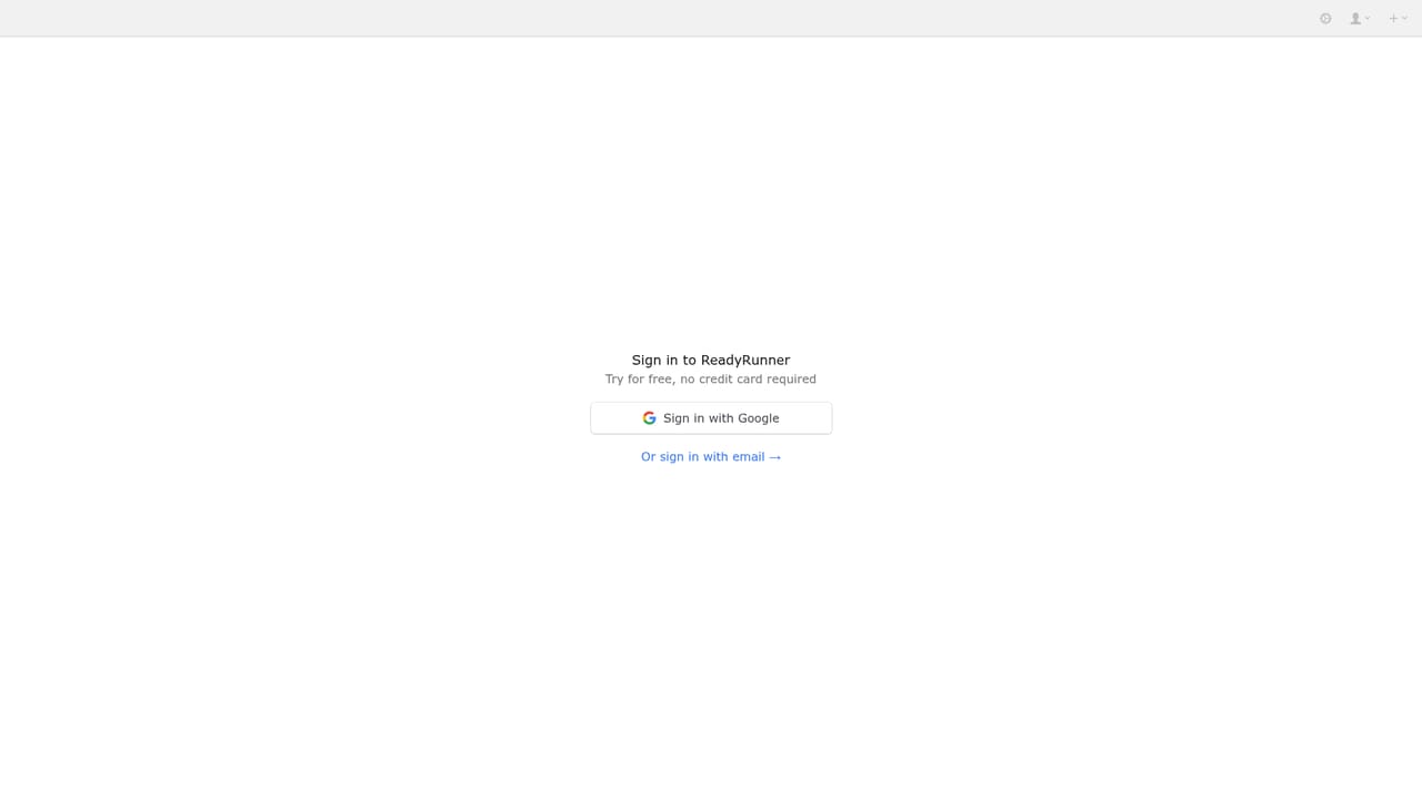 Readyrunner — Install the desktop app or open the web client