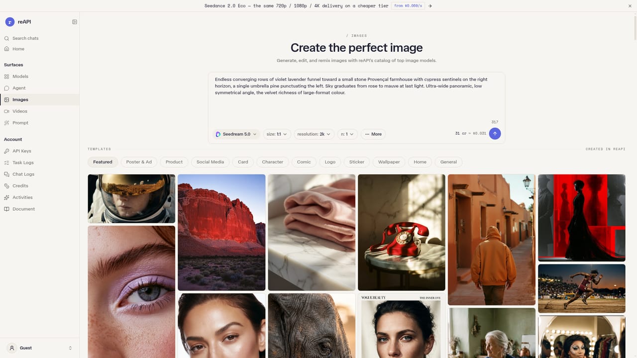 reAPI — Try the browser studios before production