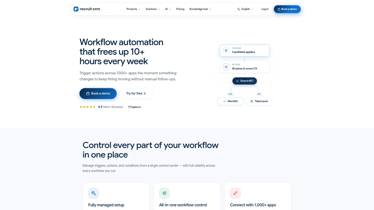 Recruit CRM — Configure your automation rules