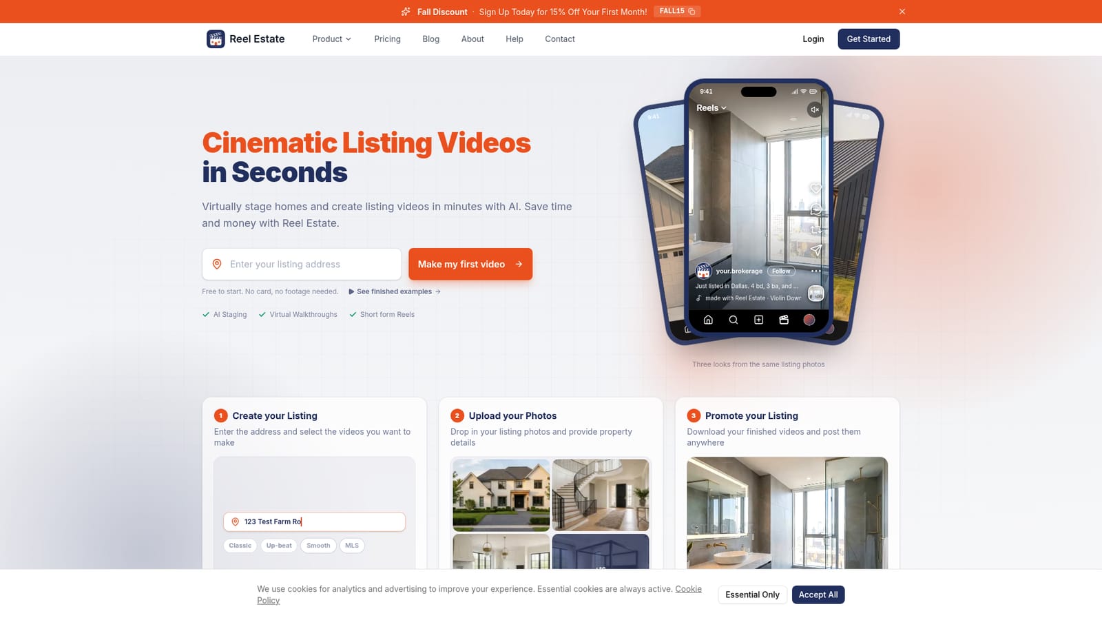 Reel Estate — Create your listing