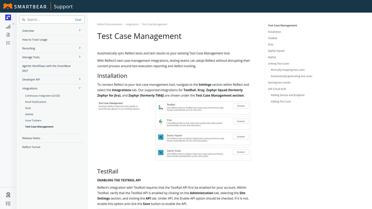 Reflect.run — Bring in manual test cases