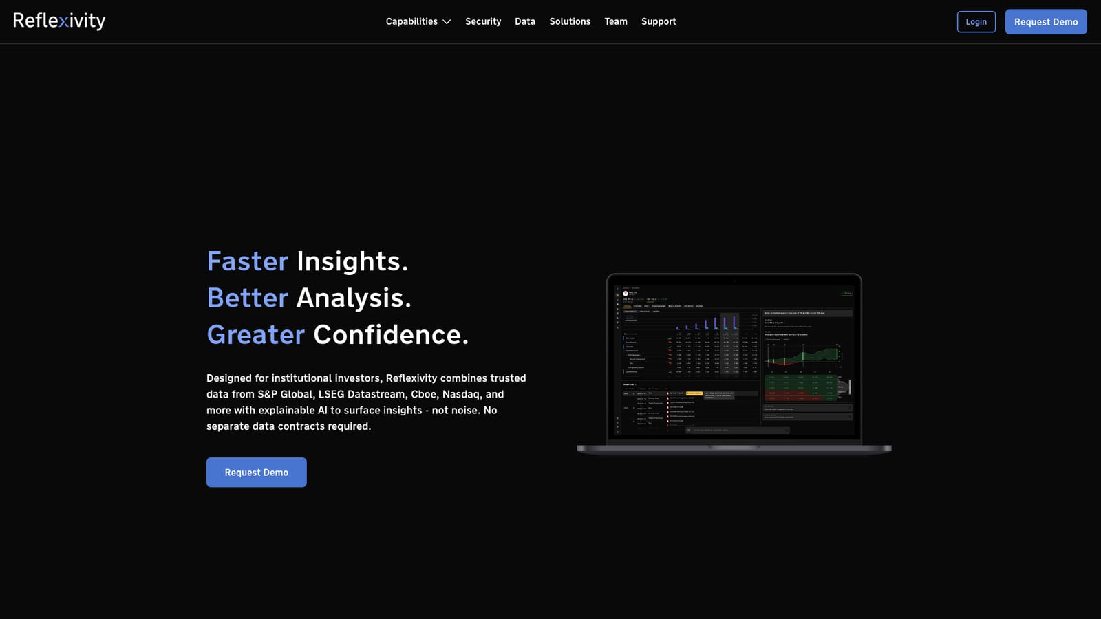 Reflexivity — Request a demo and scope your use case