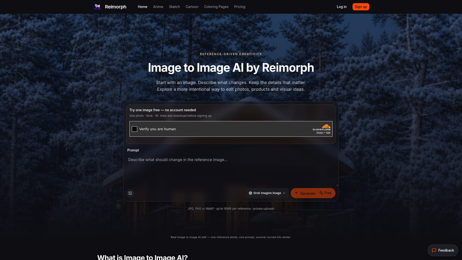 Reimorph — Upload a reference photo