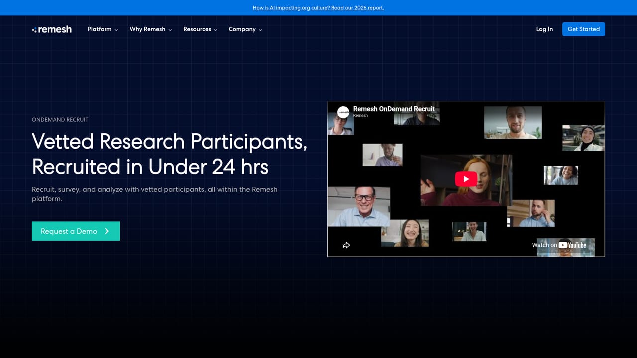 Remesh — Recruit participants if needed