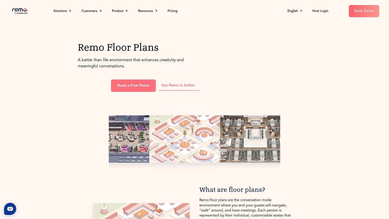 Remo.co — Choose a floor plan for your event