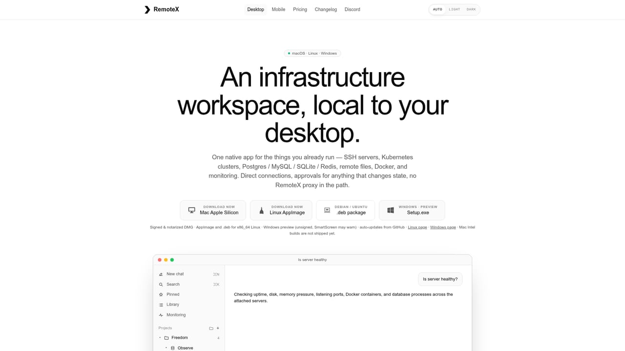 RemoteX — Install RemoteX on your phone or desktop
