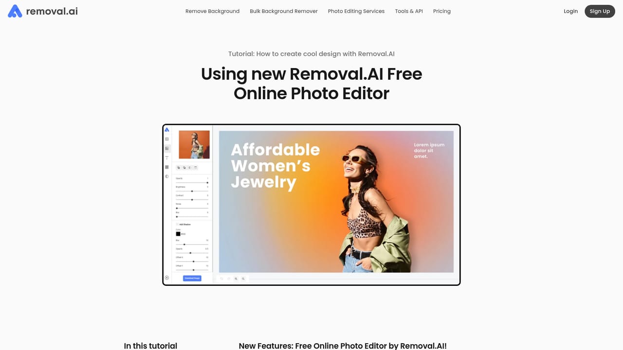 Removal.ai — Swap or design a new background