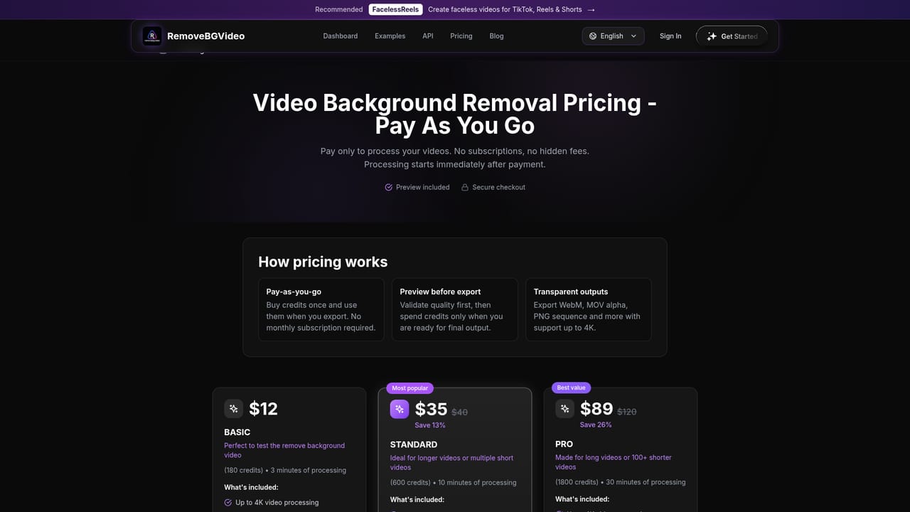 Remove Sora Watermark.video — Choose a credit pack