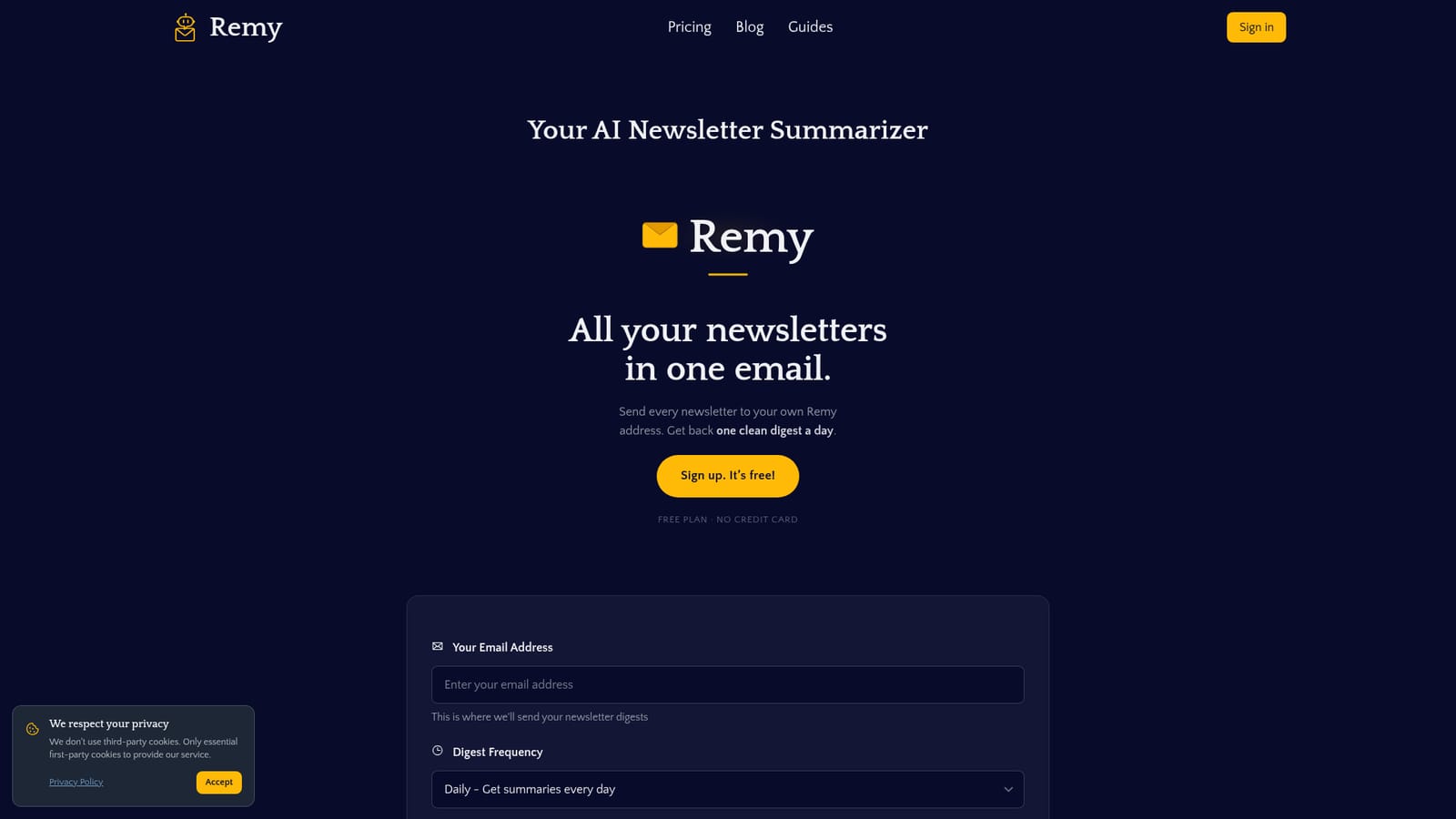 Remy — Create your Remy account