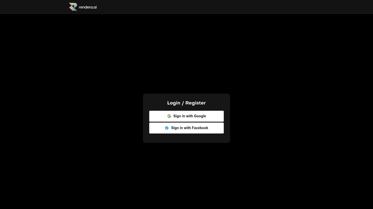 Rendera AI — Create a free account