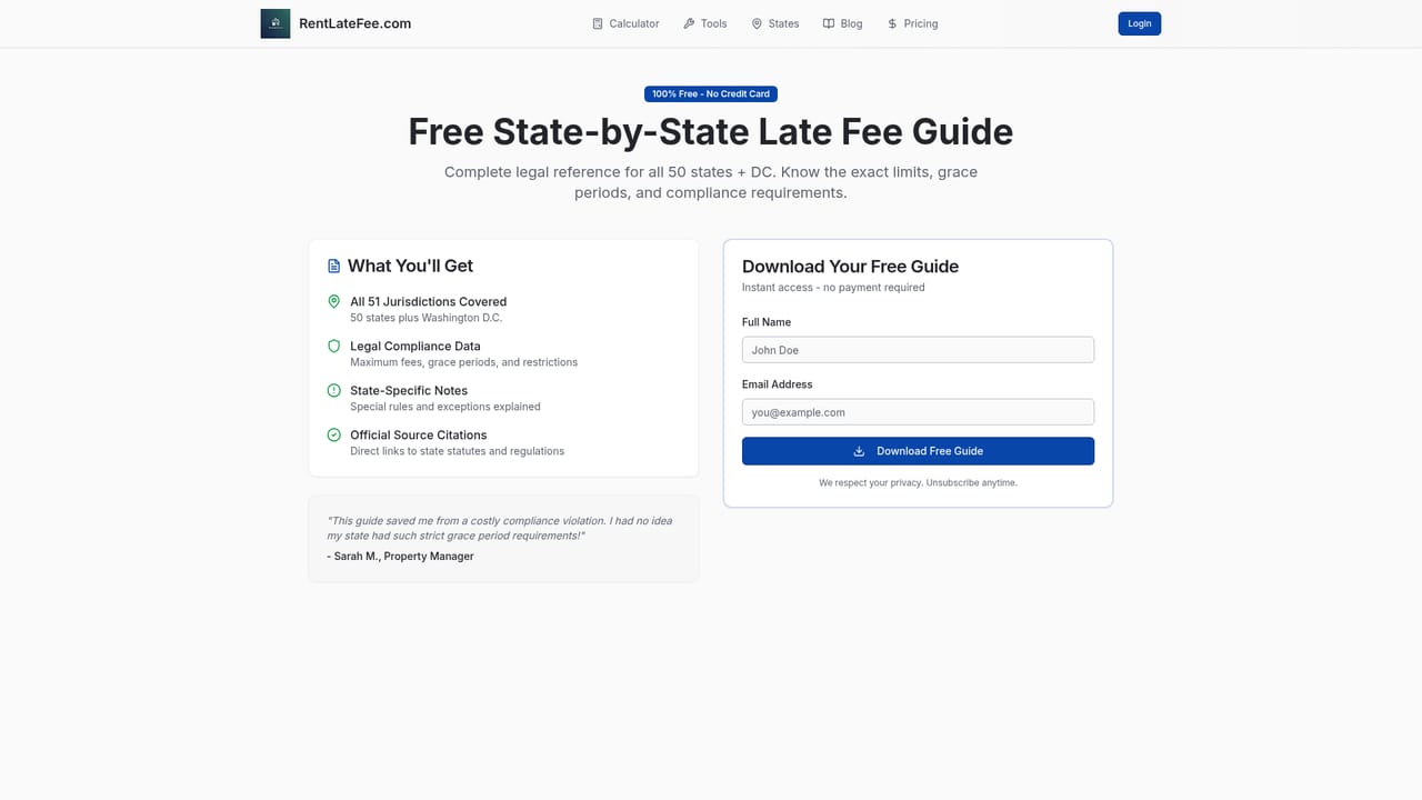RentLateFee.com — Read the state guide