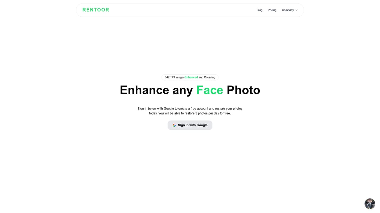 Rentoor — Open the enhance page