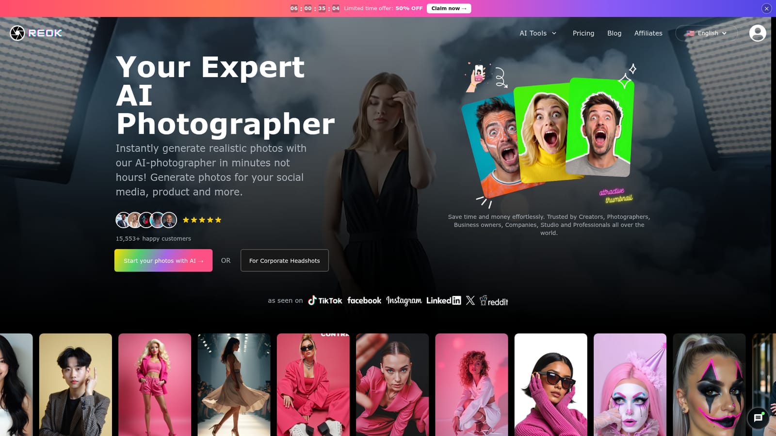 Reok Pro — Open the homepage and pick your path