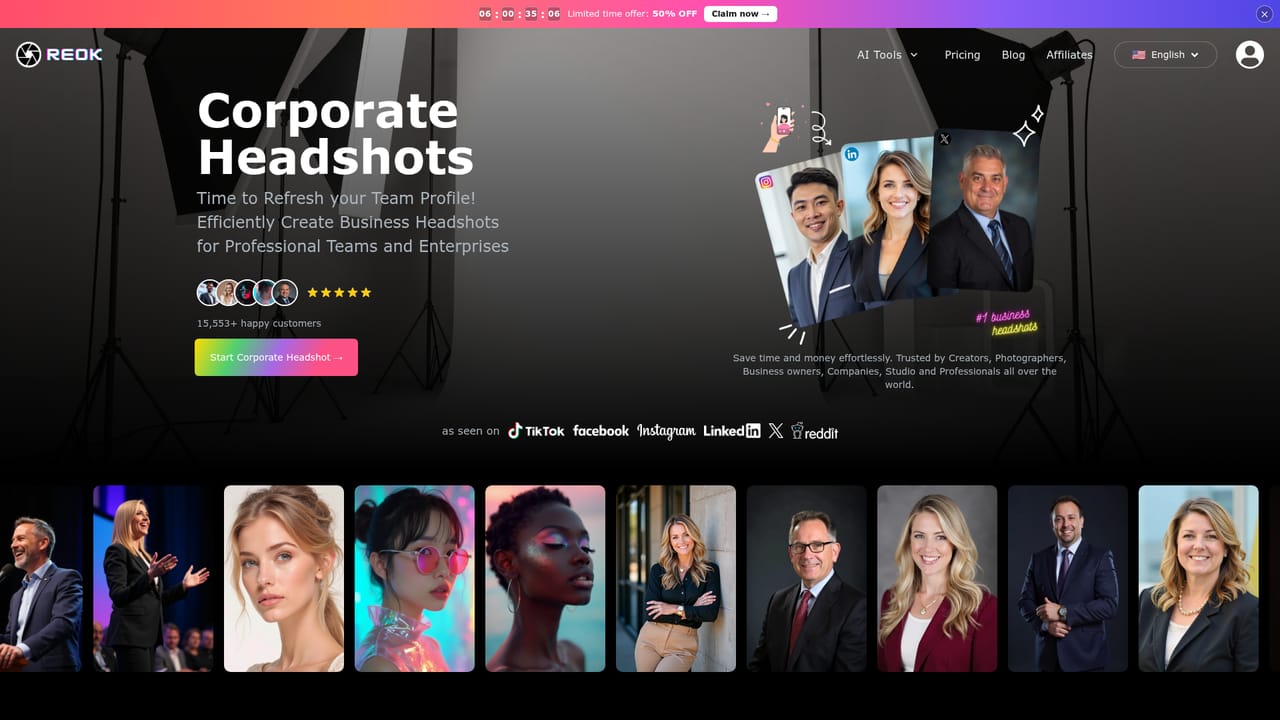 Reok Pro — Read the corporate headshot option