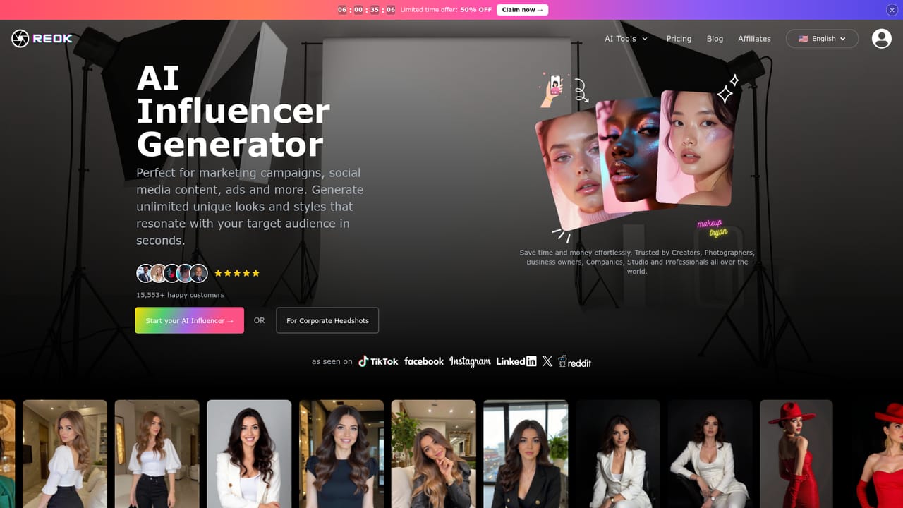 Reok Pro — Check the influencer positioning