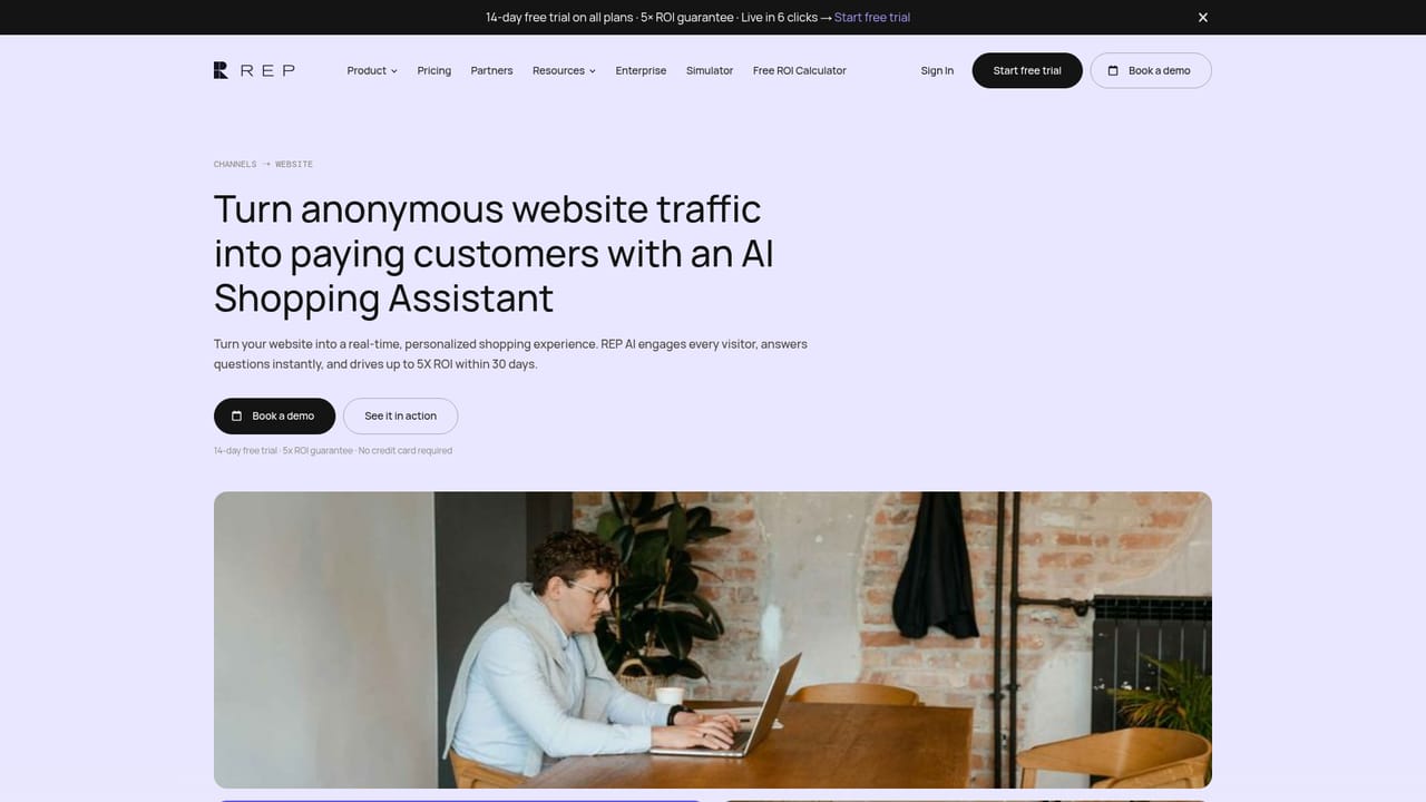 Rep AI — Deploy the website widgets