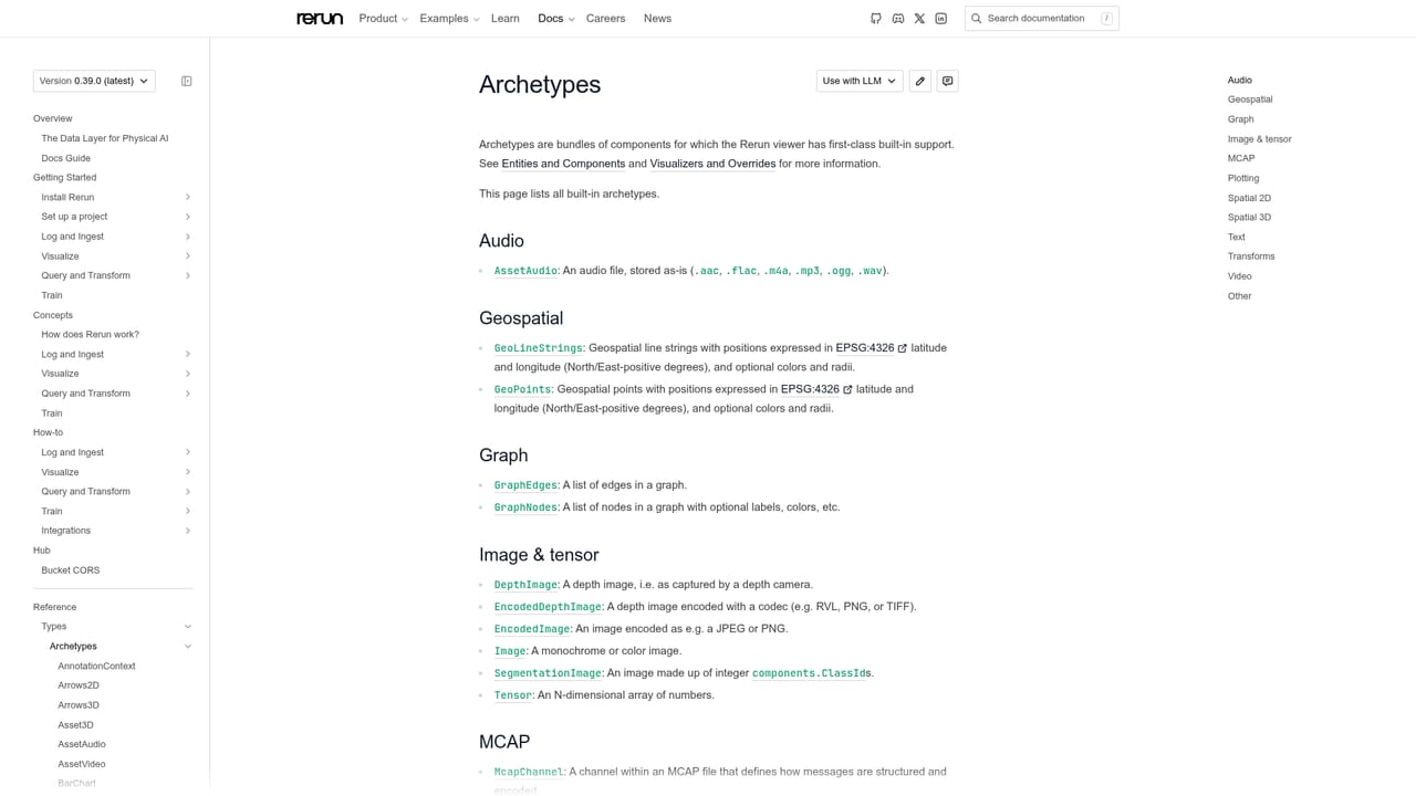 Rerun — Browse the archetypes
