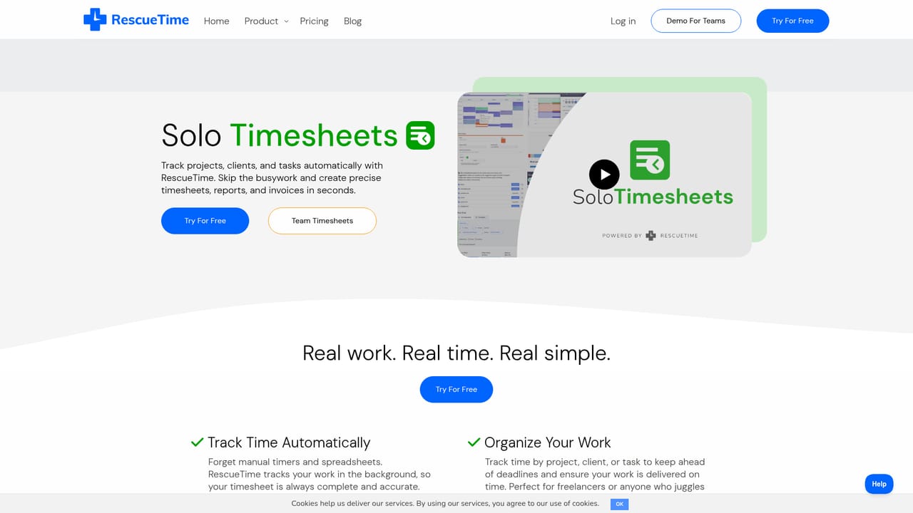 RescueTime — Review the timeline and correct categorisation