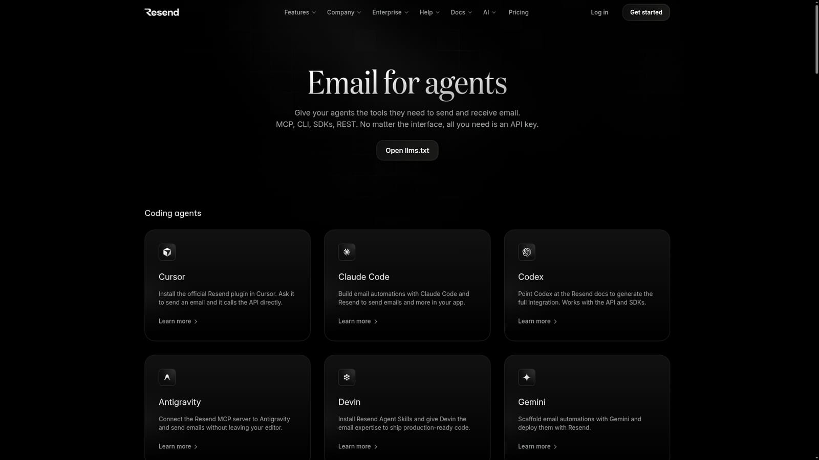Send Messages Using Command Prompt Resend Agents - Coding AI Tool | aiwizard