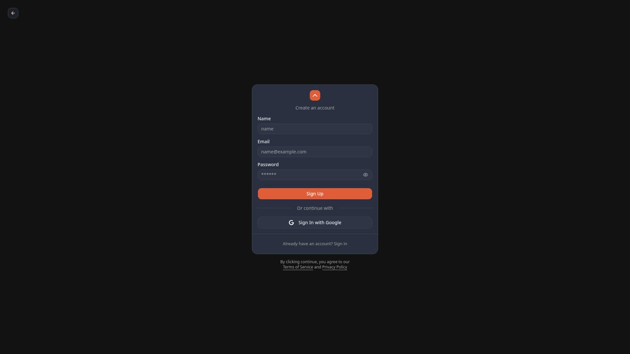 ResLeap — Create an account