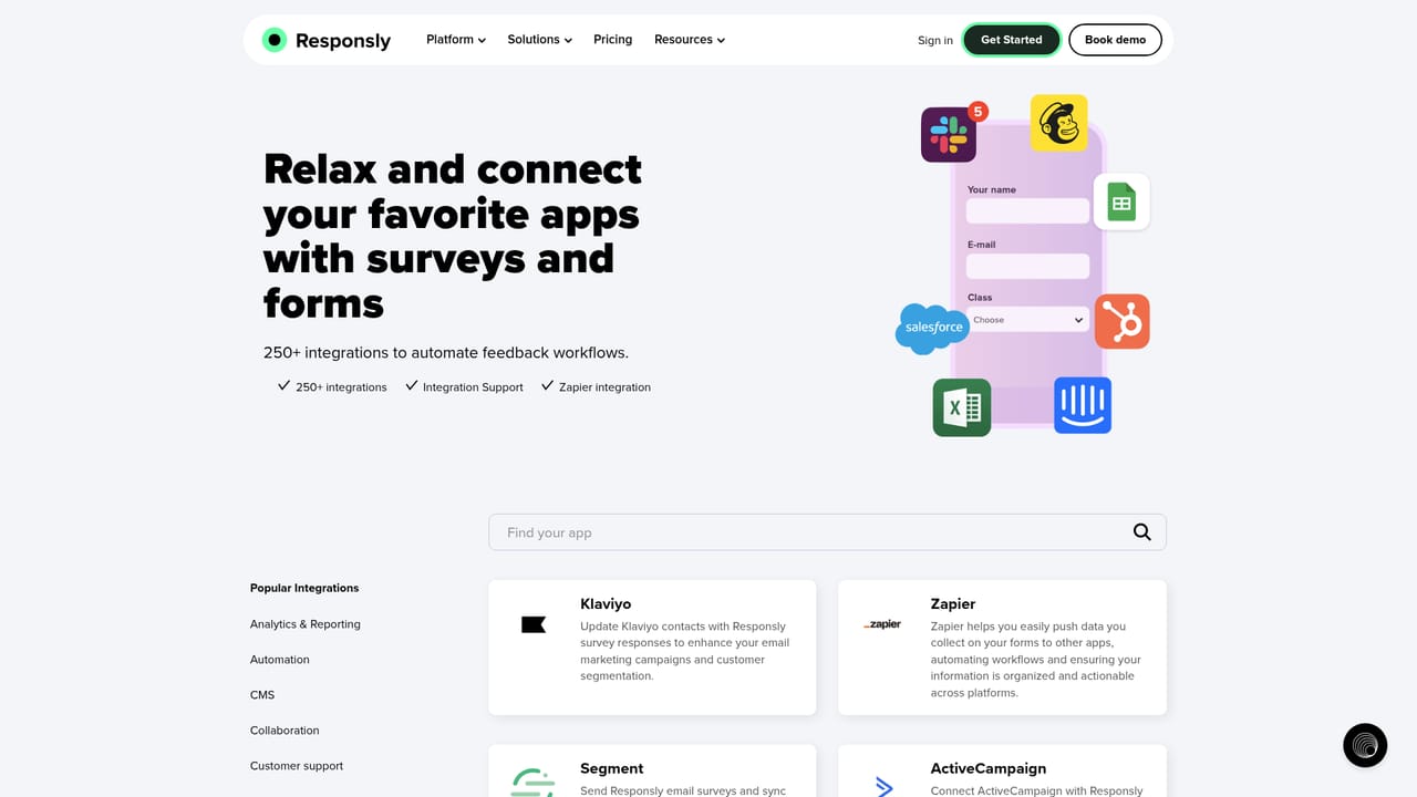 Responsly — Collect contacts and connect your tools