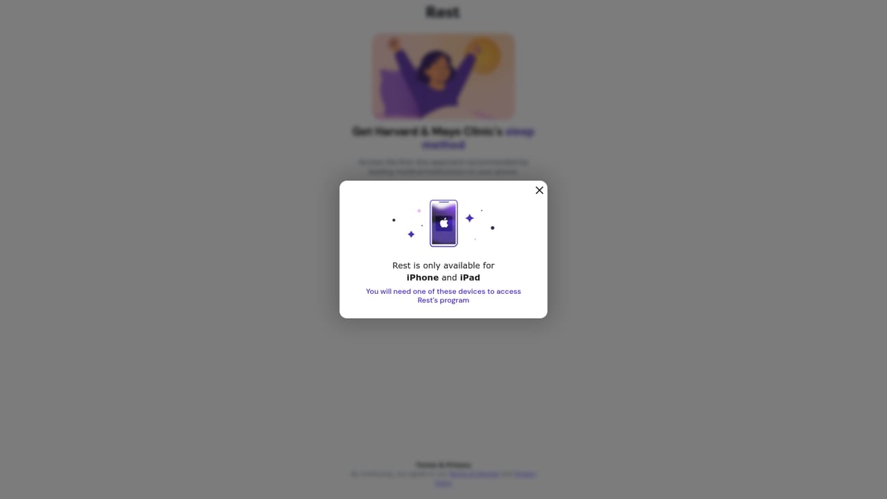 Rest — Take the intake quiz
