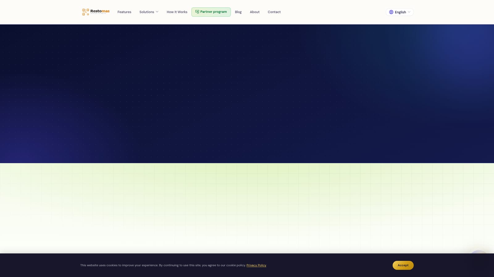 Restomas — Sign up for a free account