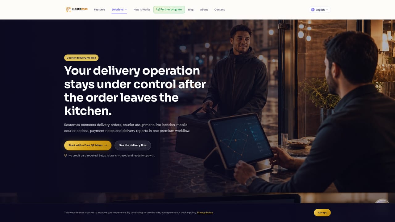 Restomas — Set up payments and delivery