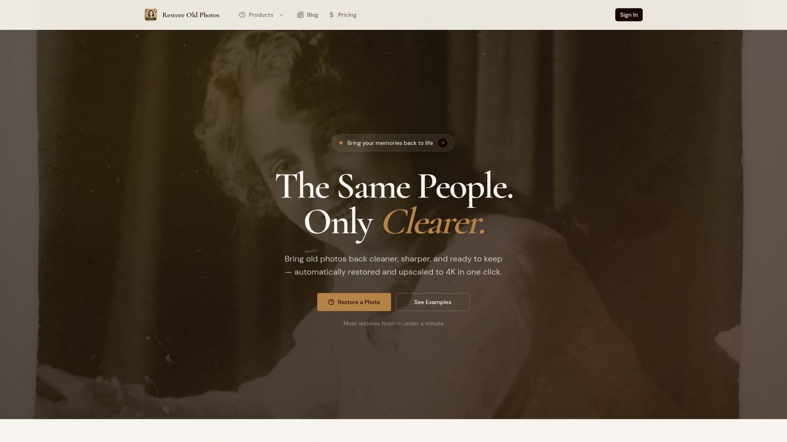Restore Old Photos.pro — Open the restoration tool
