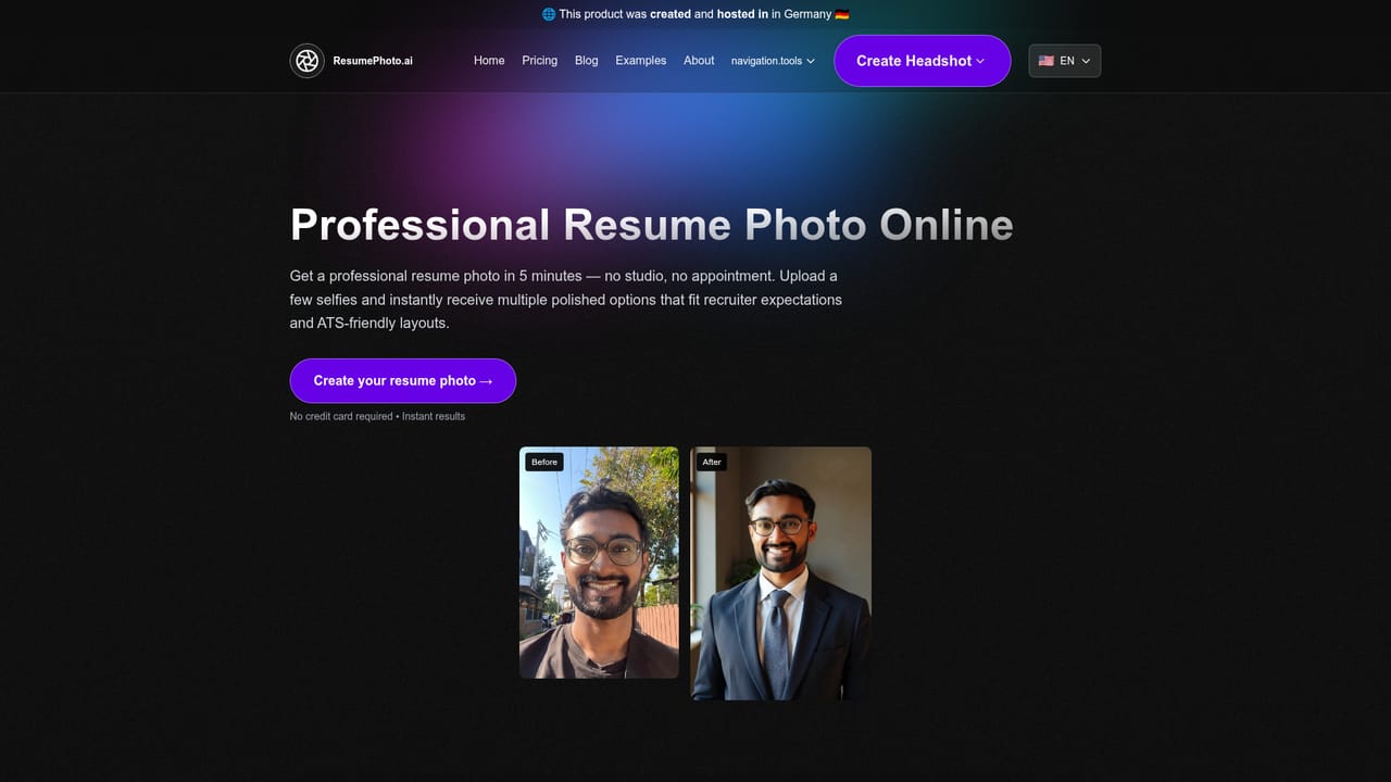 Resume Photo — Gather eight or more suitable selfies