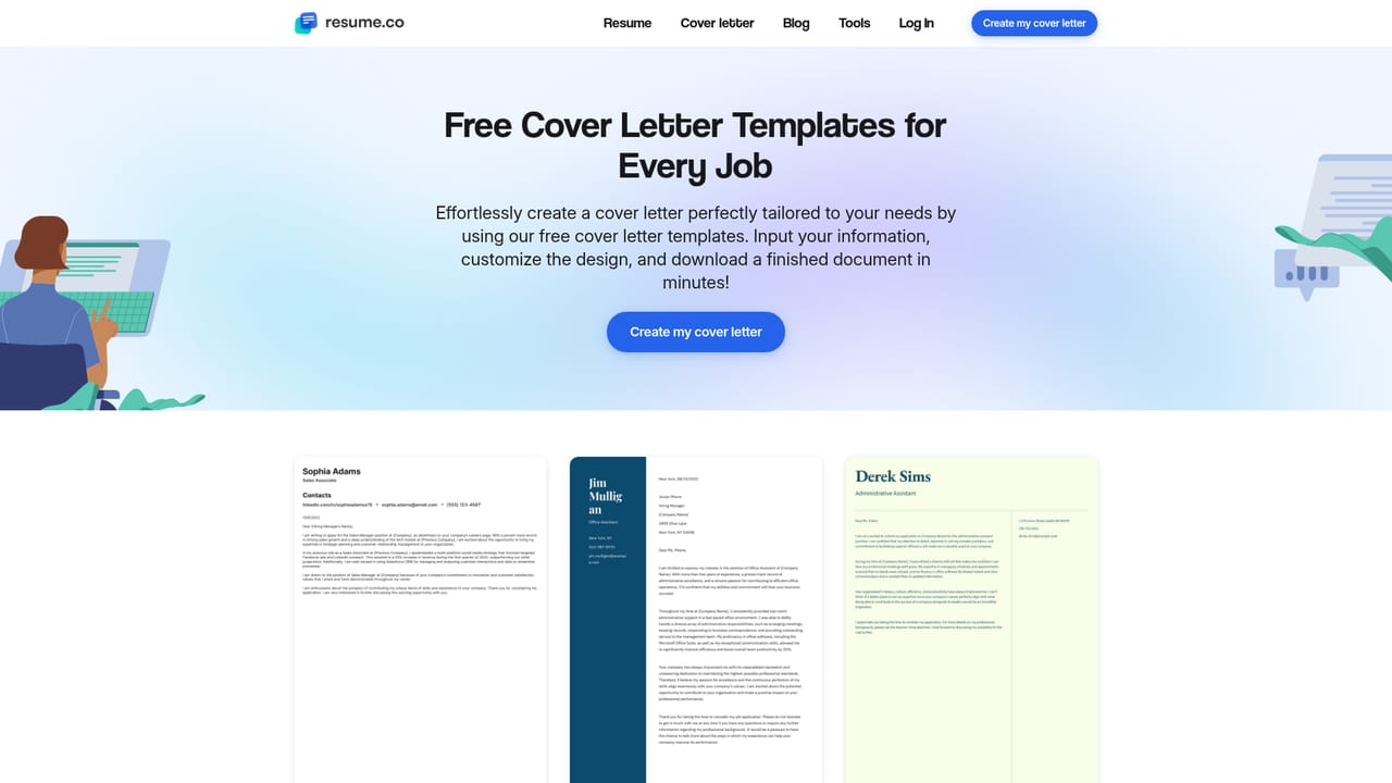Resume.co — Add a matching cover letter