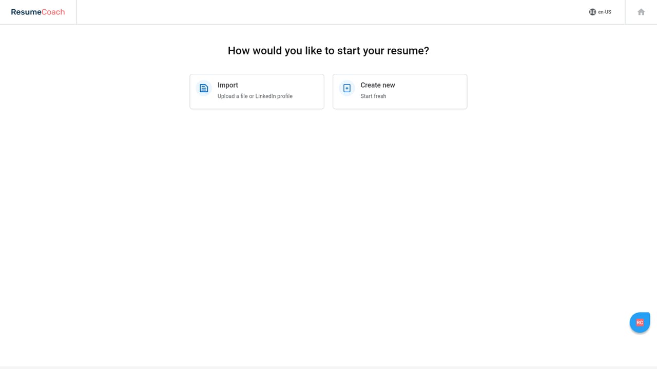 ResumeCoach — Write and refine content