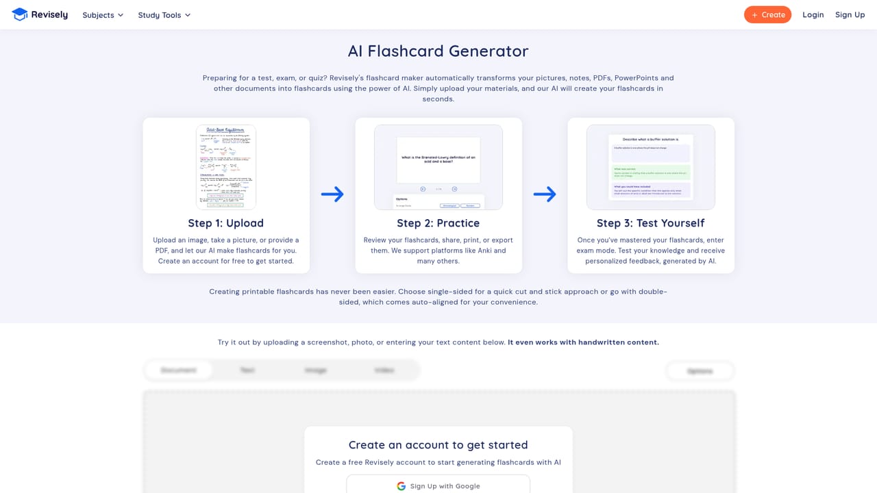 Revisely — Choose the generator that matches your material