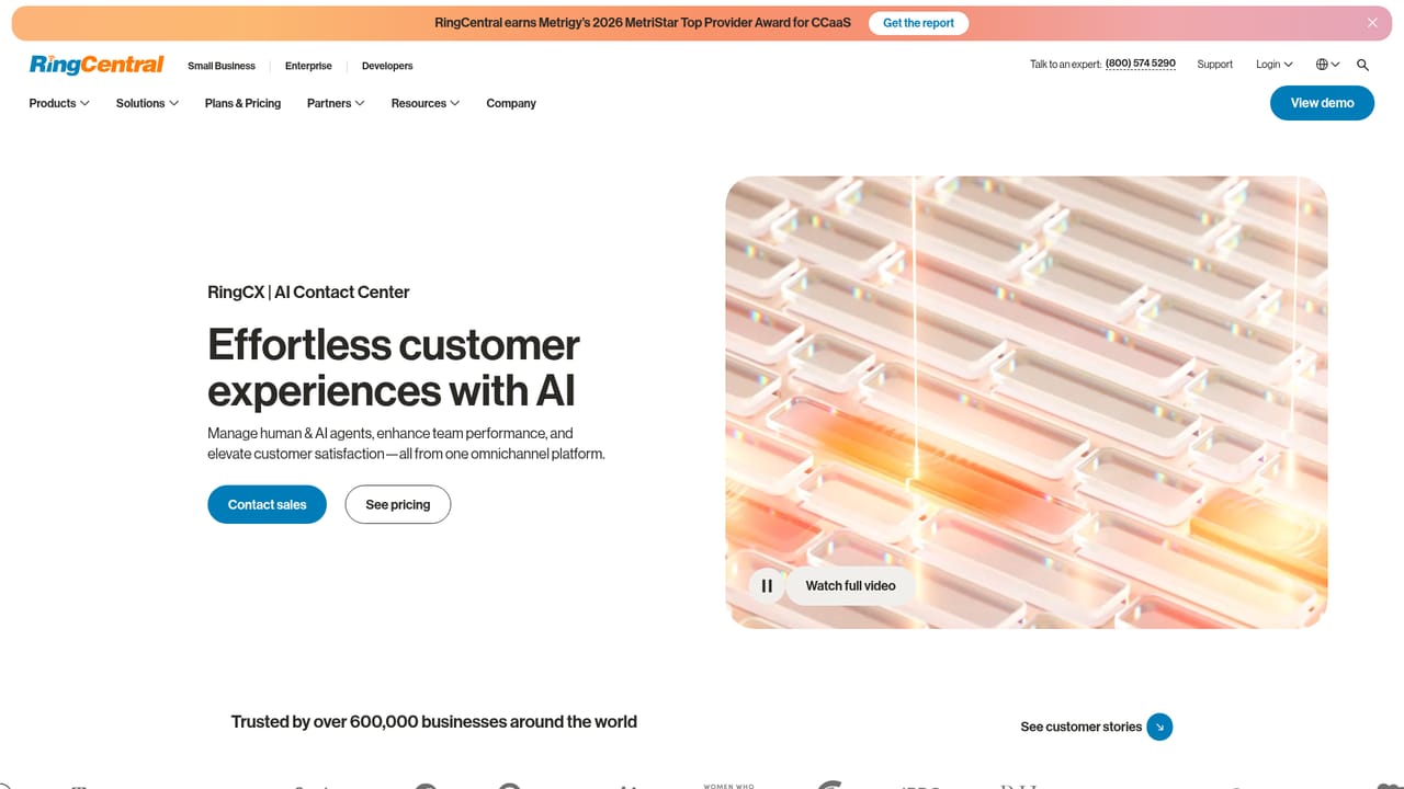 RingCentral AI — Connect contact center analytics