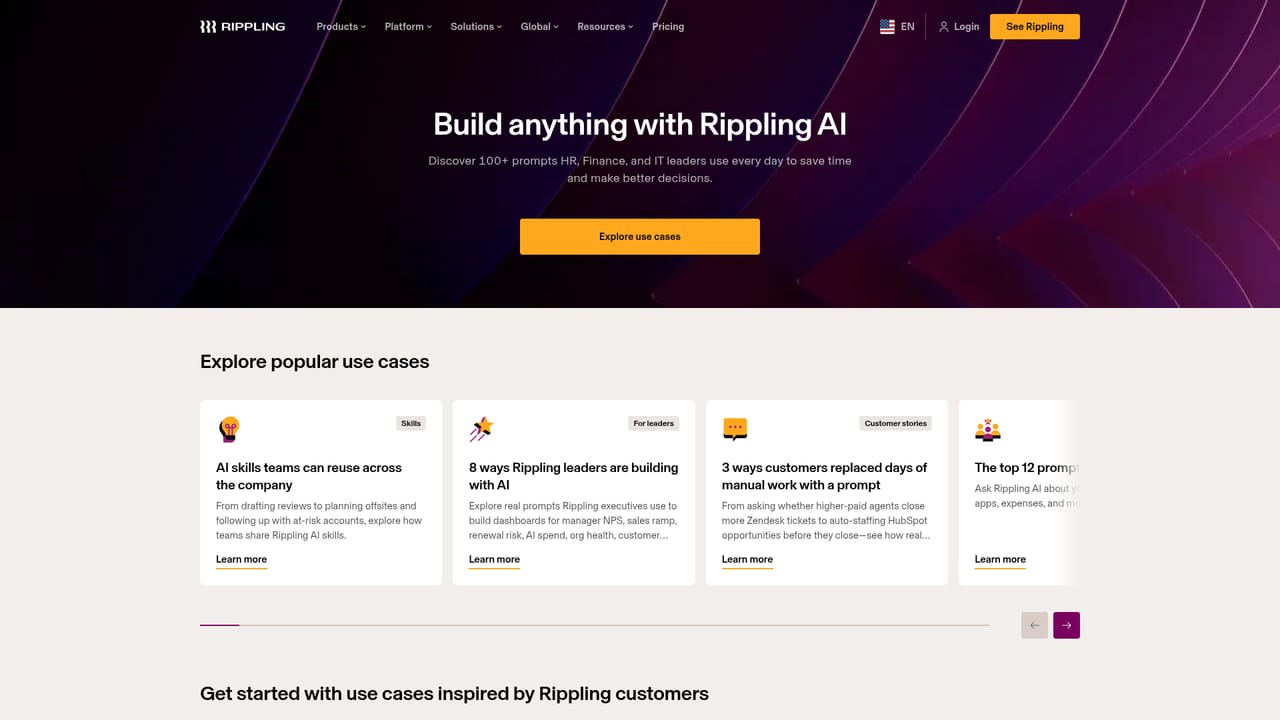 Rippling AI — Borrow prompts from the library