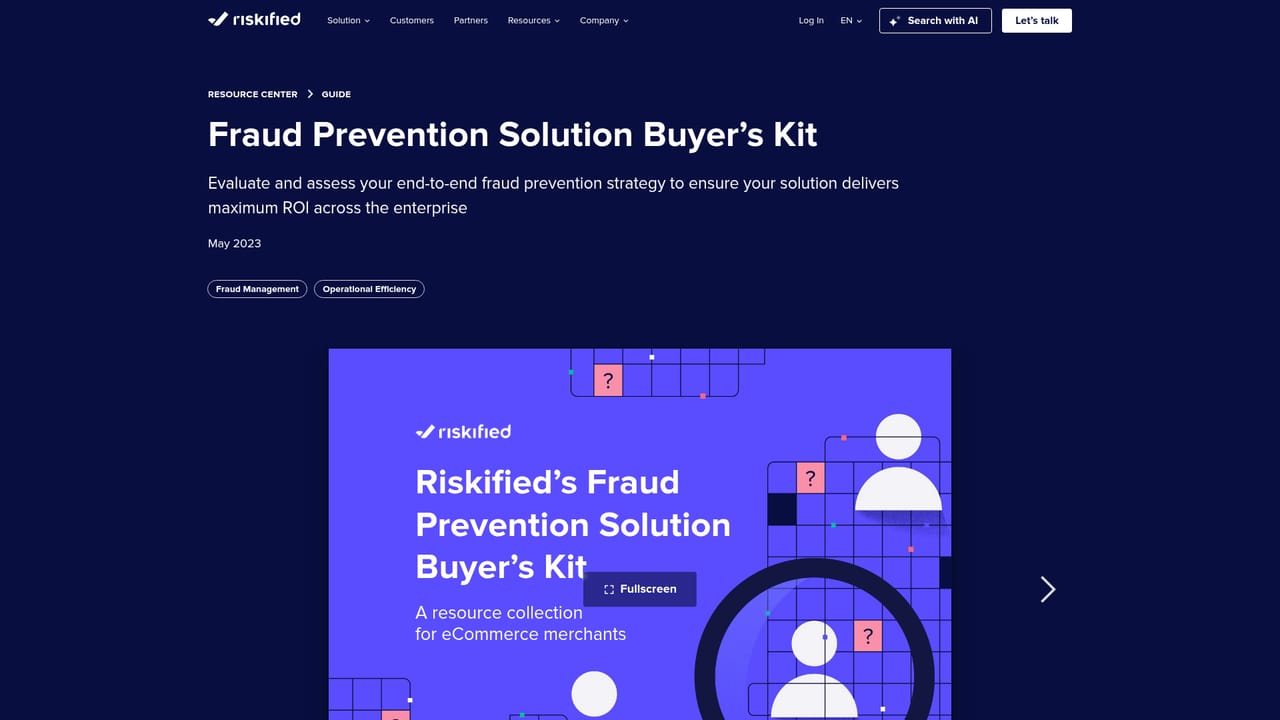 Riskified — Read the buyer's kit before committing