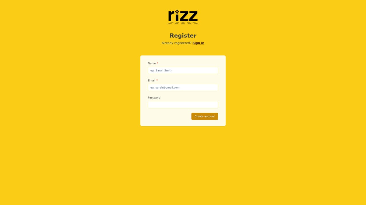 Rizz.farm — Start the 7-day trial