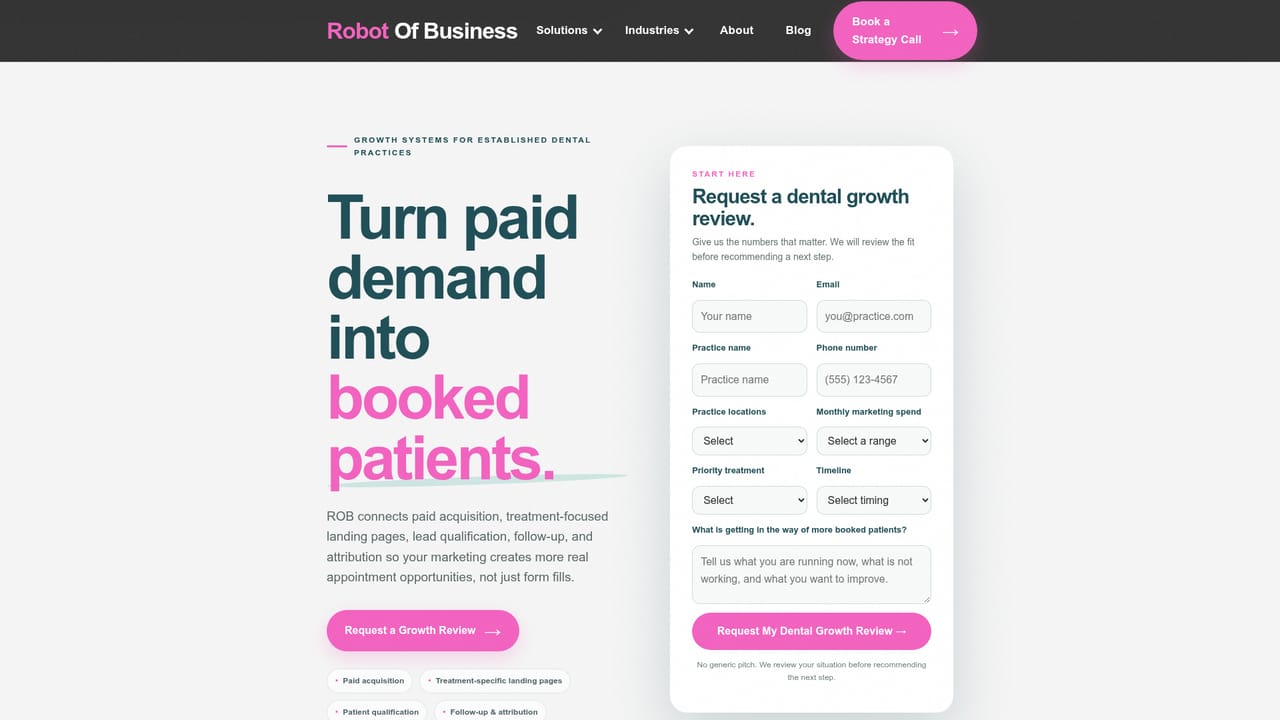 R.O.B. (Robot Of Business) — Check your industry page