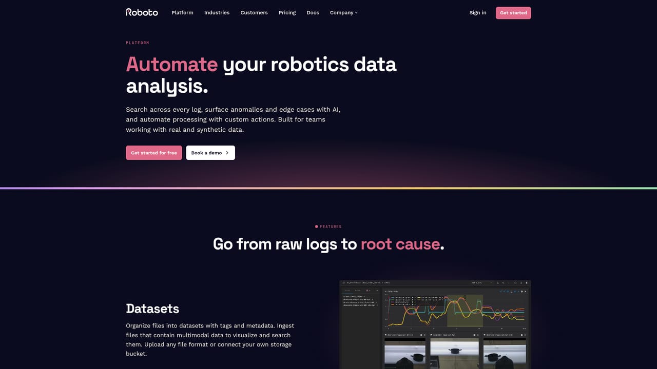 Roboto AI — Review the platform layout