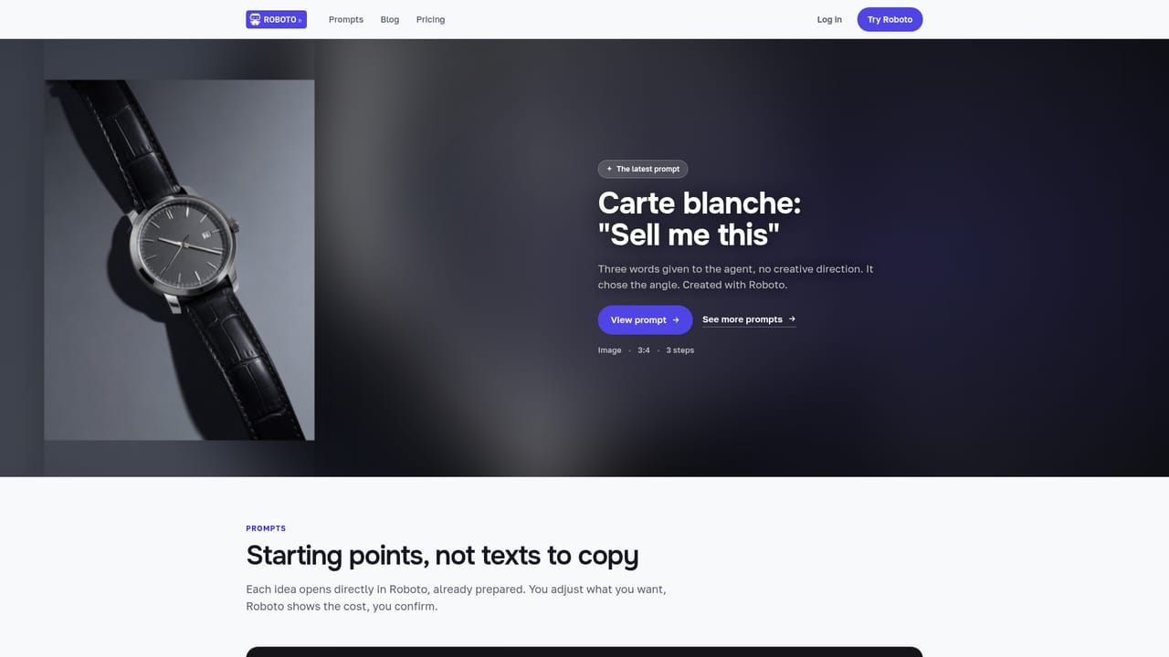 Roboto — Borrow a ready-made brief