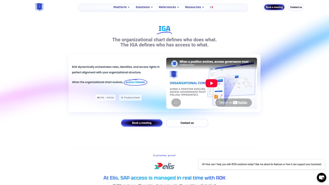 ROK Solution — Connect access rights to roles