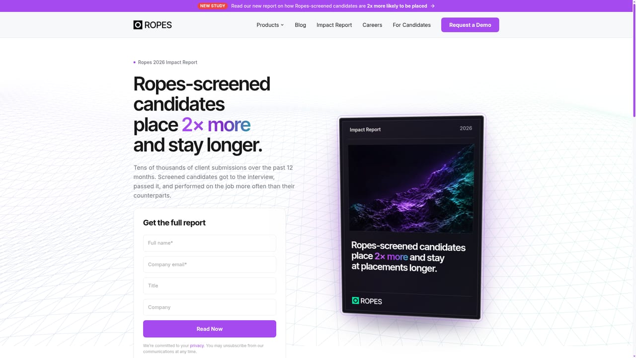 Ropes AI — Read the impact report